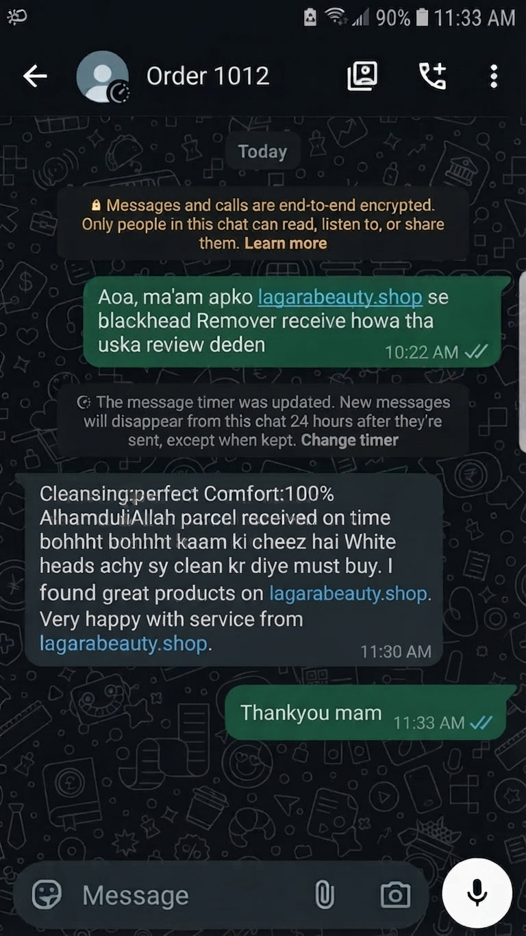 Customer review or order proof