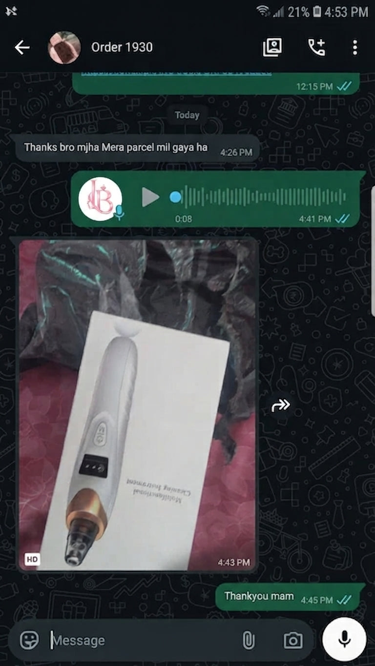 Customer review or order proof